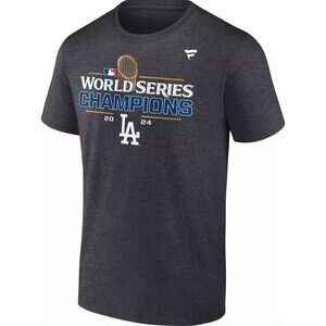 C289 MLB 2024 World Series Champions Los Angeles Dodgers Locker Room T-Shirt L